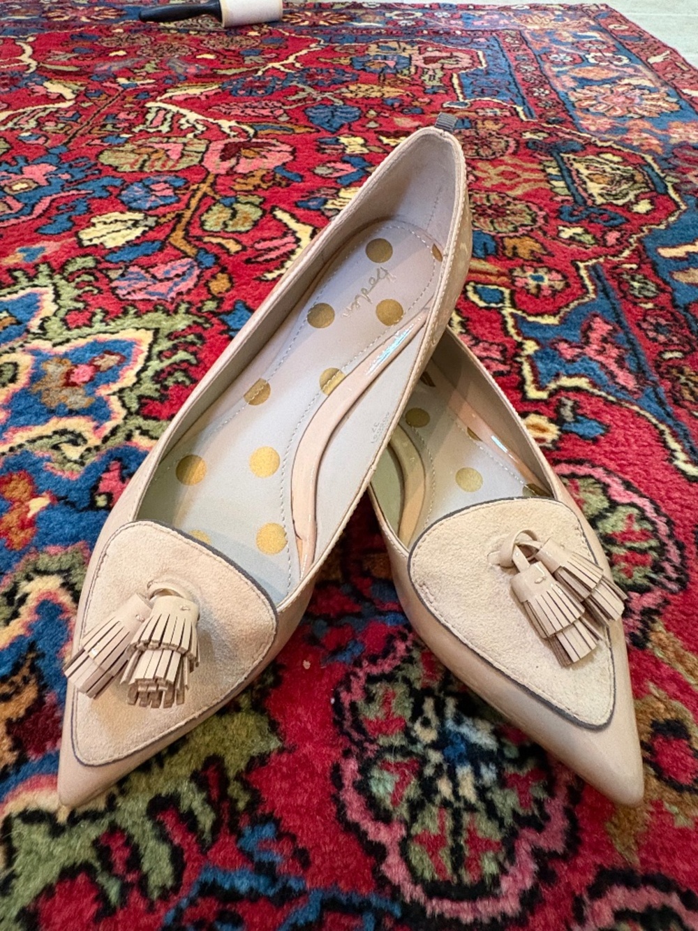 Boden Pointed-Toe Tassel Flats — Sz 37 (EU) / ~US 6.5-7